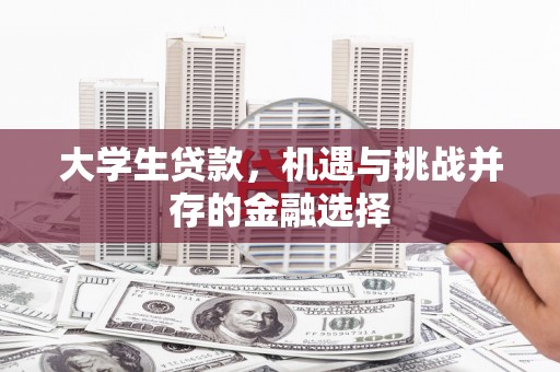 巩留大学生贷款，机遇与挑战并存的金融选择