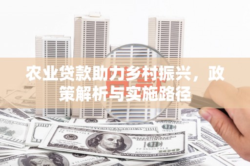 阳春农业贷款助力乡村振兴，政策解析与实施路径