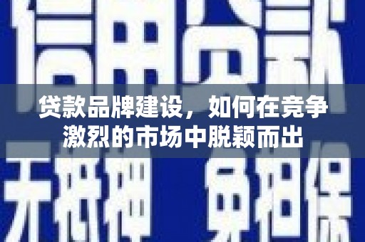 美姑贷款品牌建设，如何在竞争激烈的市场中脱颖而出