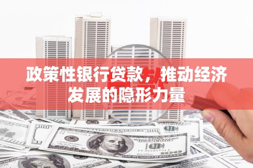 临邑政策性银行贷款，推动经济发展的隐形力量