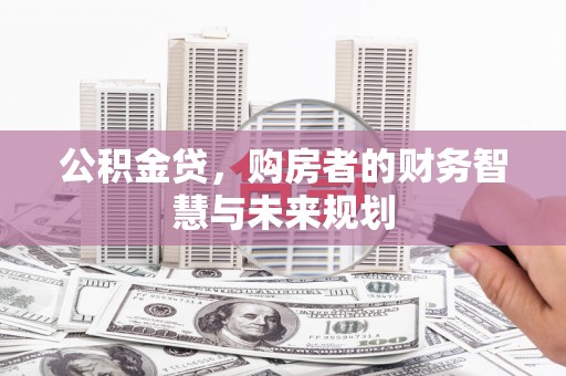 合浦公积金贷，购房者的财务智慧与未来规划