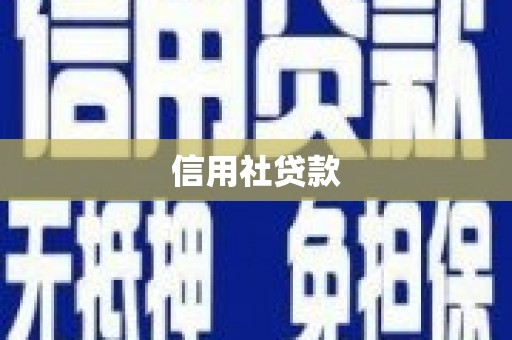 天津信用社贷款