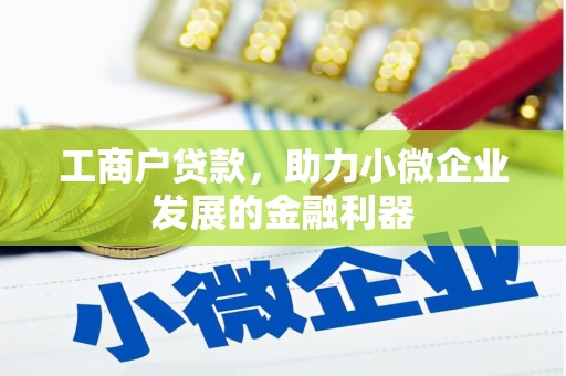 板桥工商户贷款，助力小微企业发展的金融利器