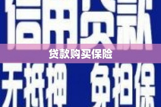 乌什贷款购买保险