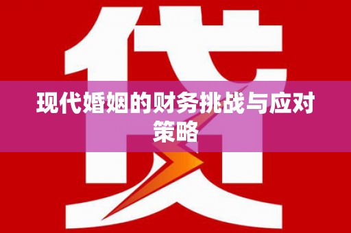 太保现代婚姻的财务挑战与应对策略